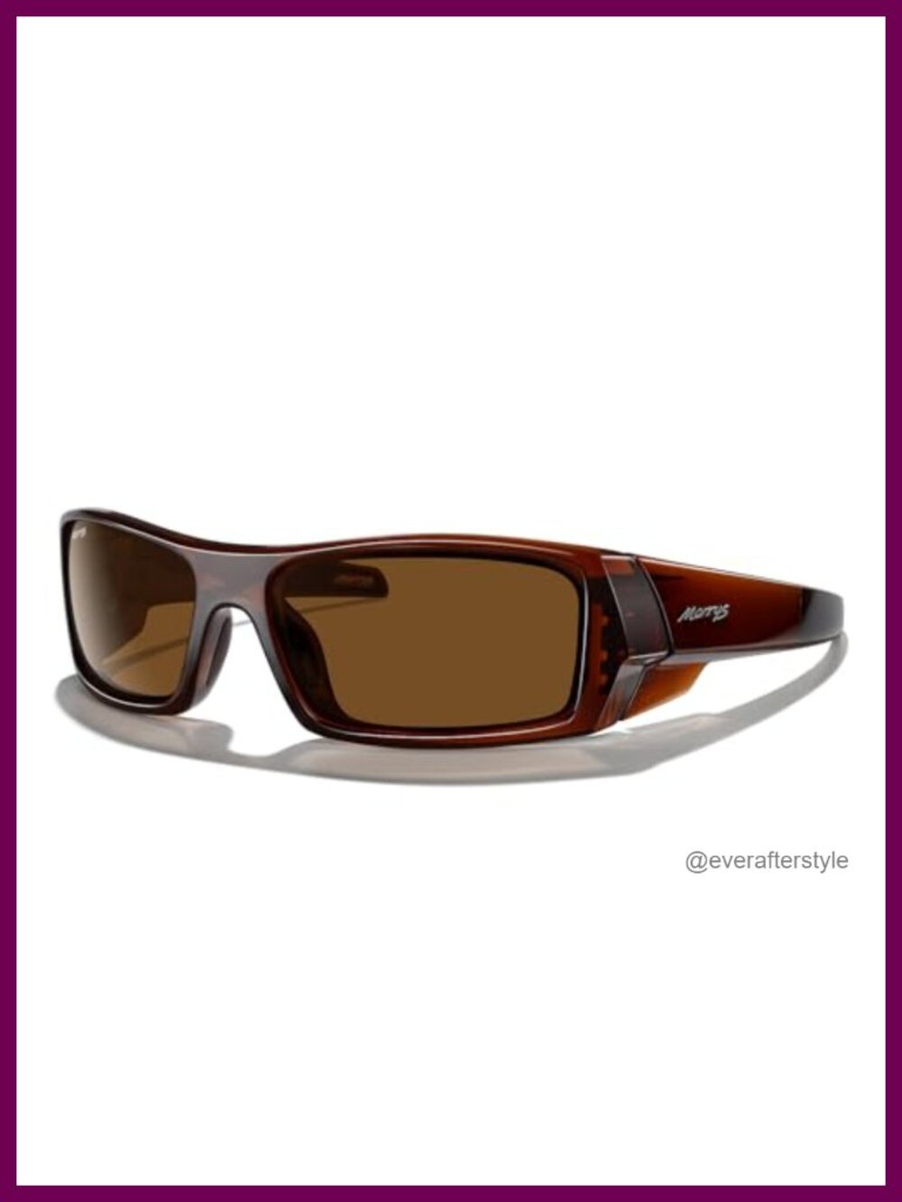 Wrap Around Polarized Sport Sunglasses UV400 Rectangular Full Frame
